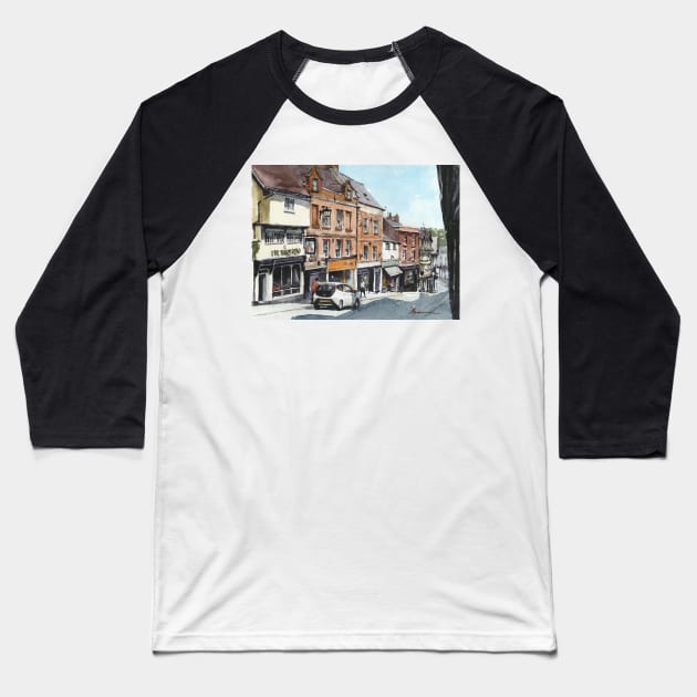 Wyle Cop, Shrewsbury, Shropshire Baseball T-Shirt by bakuma